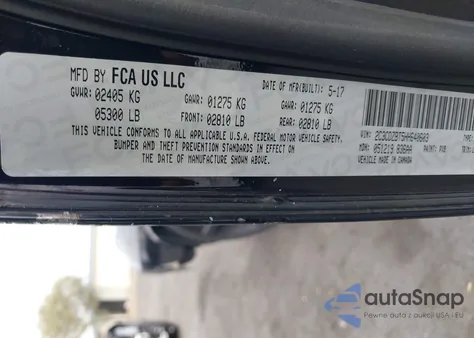 2017 Dodge Challenger R/T from USA, damaged, VIN 2C3CDZBT5HH640603